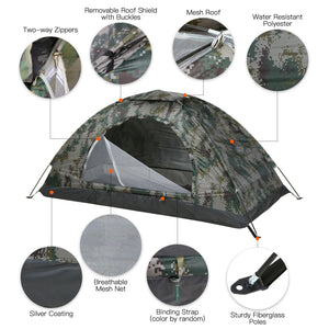 Single Layer Portable Hiking Tent