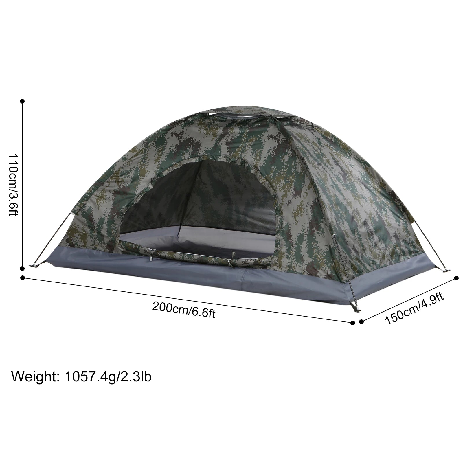 Single Layer Portable Hiking Tent