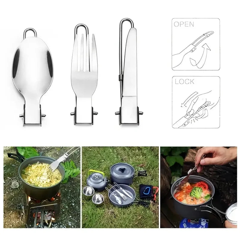 Stainless Steel Camping Utensil Set